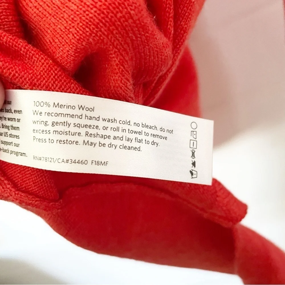 Eileen Fisher Merino Wool Turtleneck Center-Seam Tunic Sweater Size L-XL - Picture 8 of 9